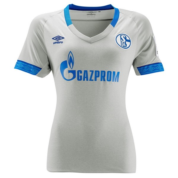 Camiseta Schalke 04 Replica Segunda Ropa Mujer 2018/19 Gris